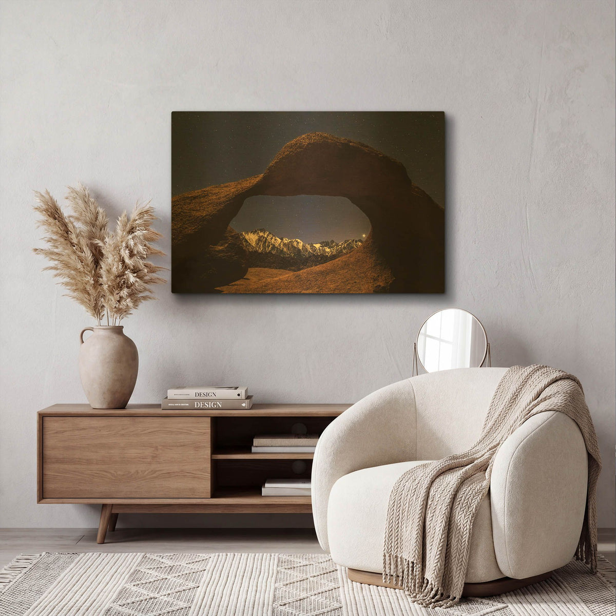 'Venus Through Mobius Arch' By Shawn/Corinne Severn Gold Metal Wall Art