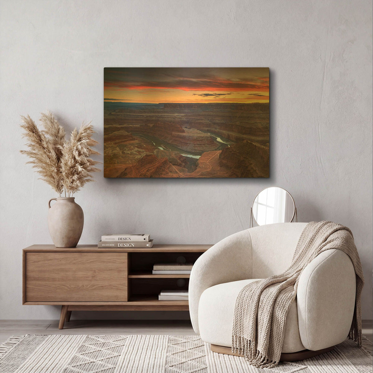 'Sunset at Dead Horse' By Shawn/Corinne Severn Gold Metal Wall Art