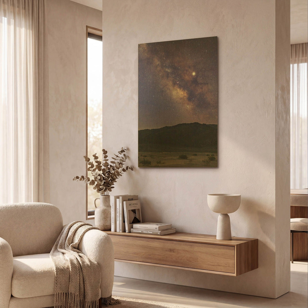 'Mesquite Milky Way' By Shawn/Corinne Severn Gold Metal Wall Art