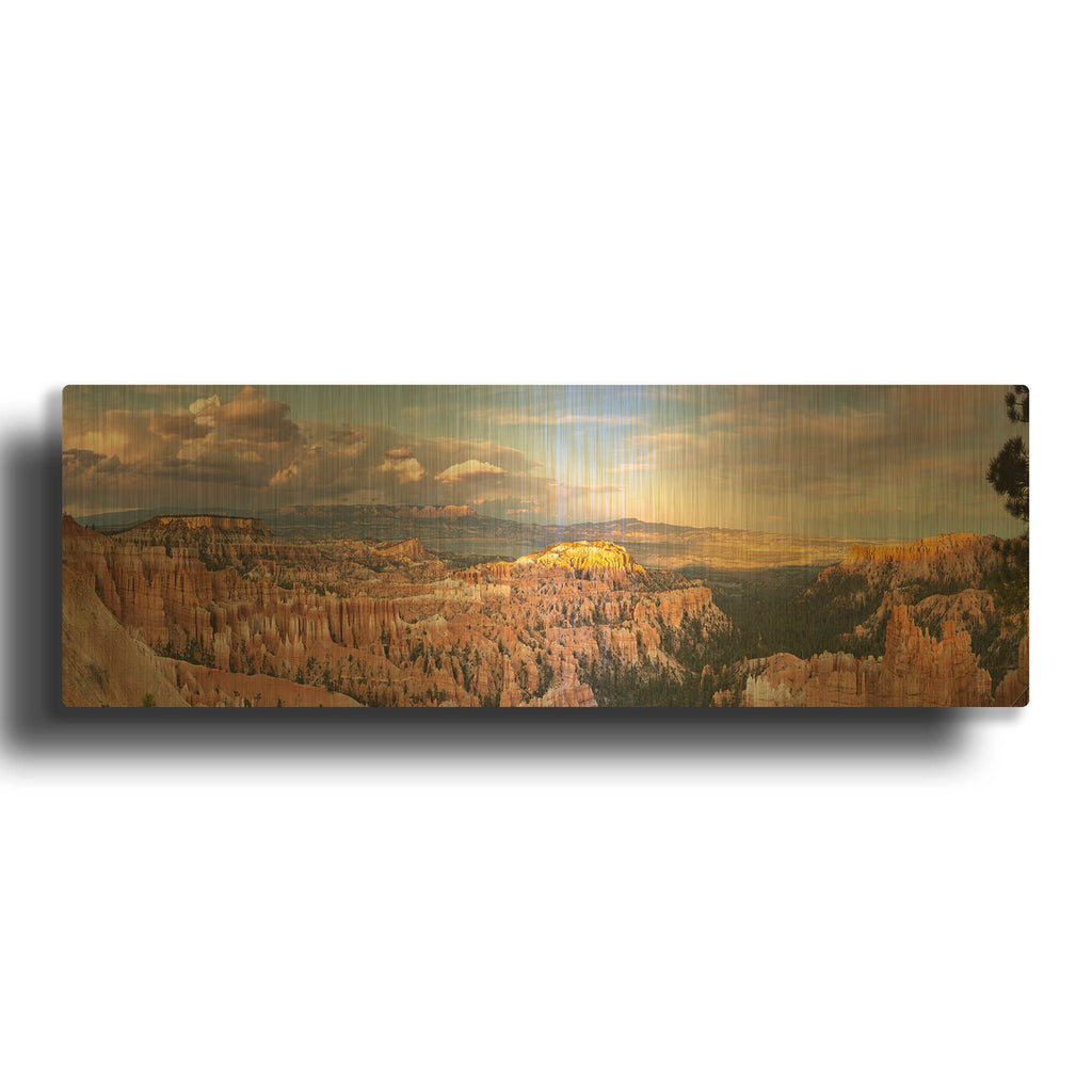 'Sunset Storm Clouds' By Shawn/Corinne Severn Gold Metal Wall Art