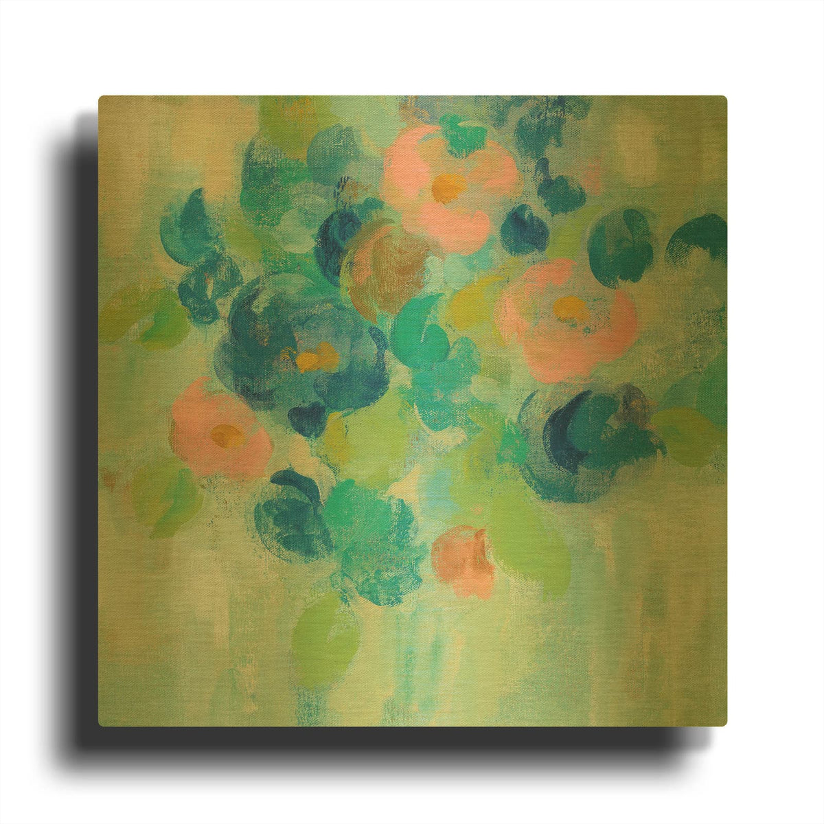 'Spring Aroma III' By Silvia Vassileva Gold Metal Wall Art