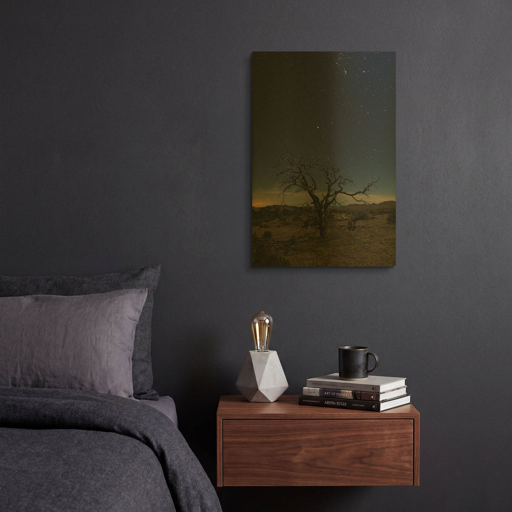 'Mohave at Night 1' By Shawn/Corinne Severn Gold Metal Wall Art