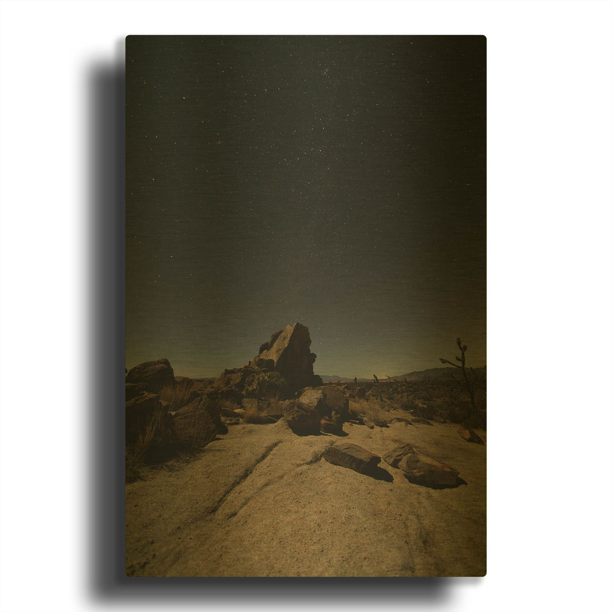'Mohave at Night 2' By Shawn/Corinne Severn Gold Metal Wall Art