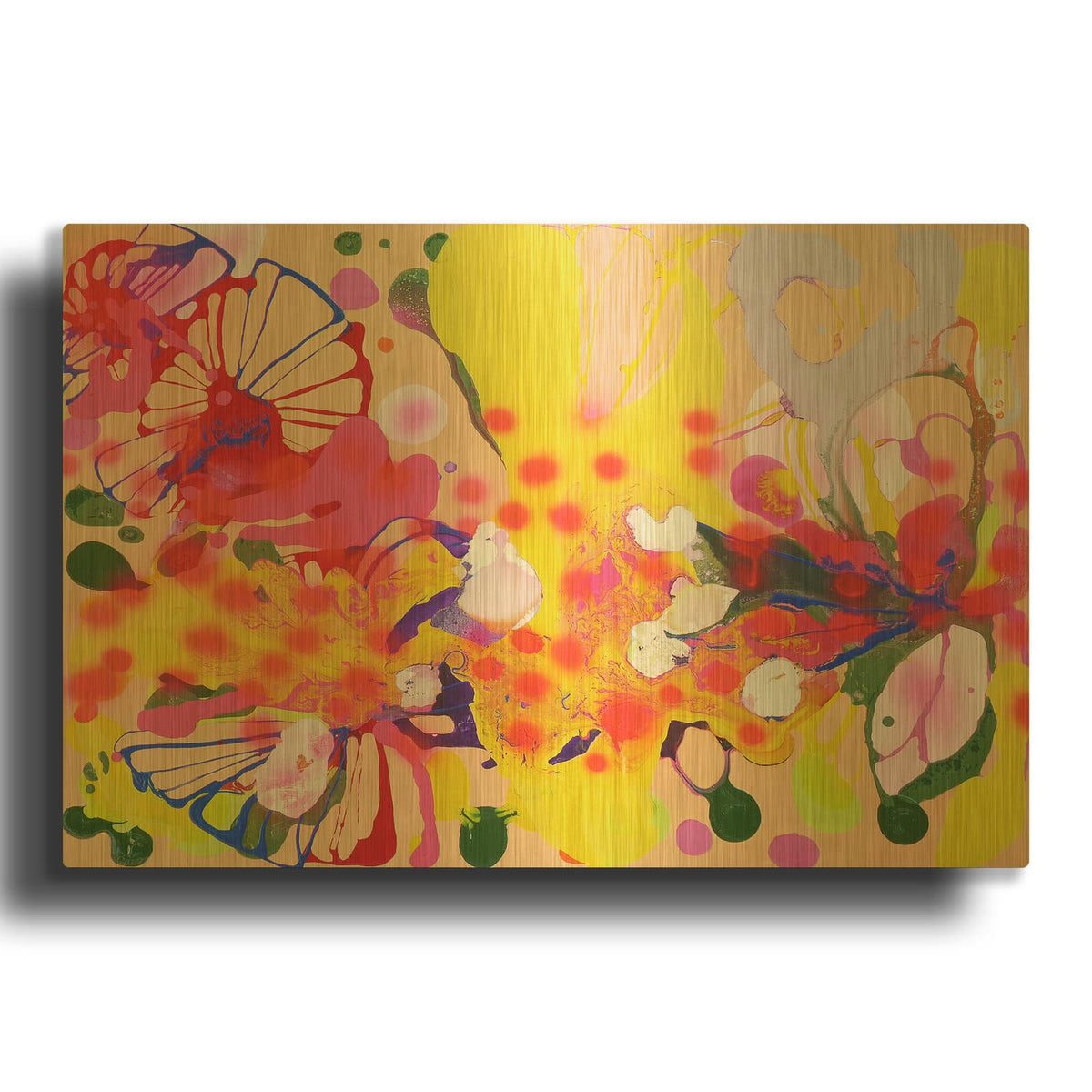 'Lola Fiesta' By Sofie Siegmann Gold Metal Wall Art