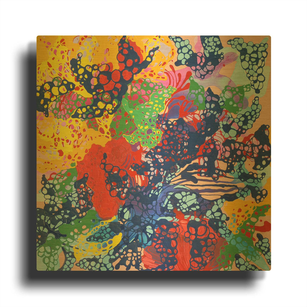 'Curly Cue' By Sofie Siegmann Gold Metal Wall Art