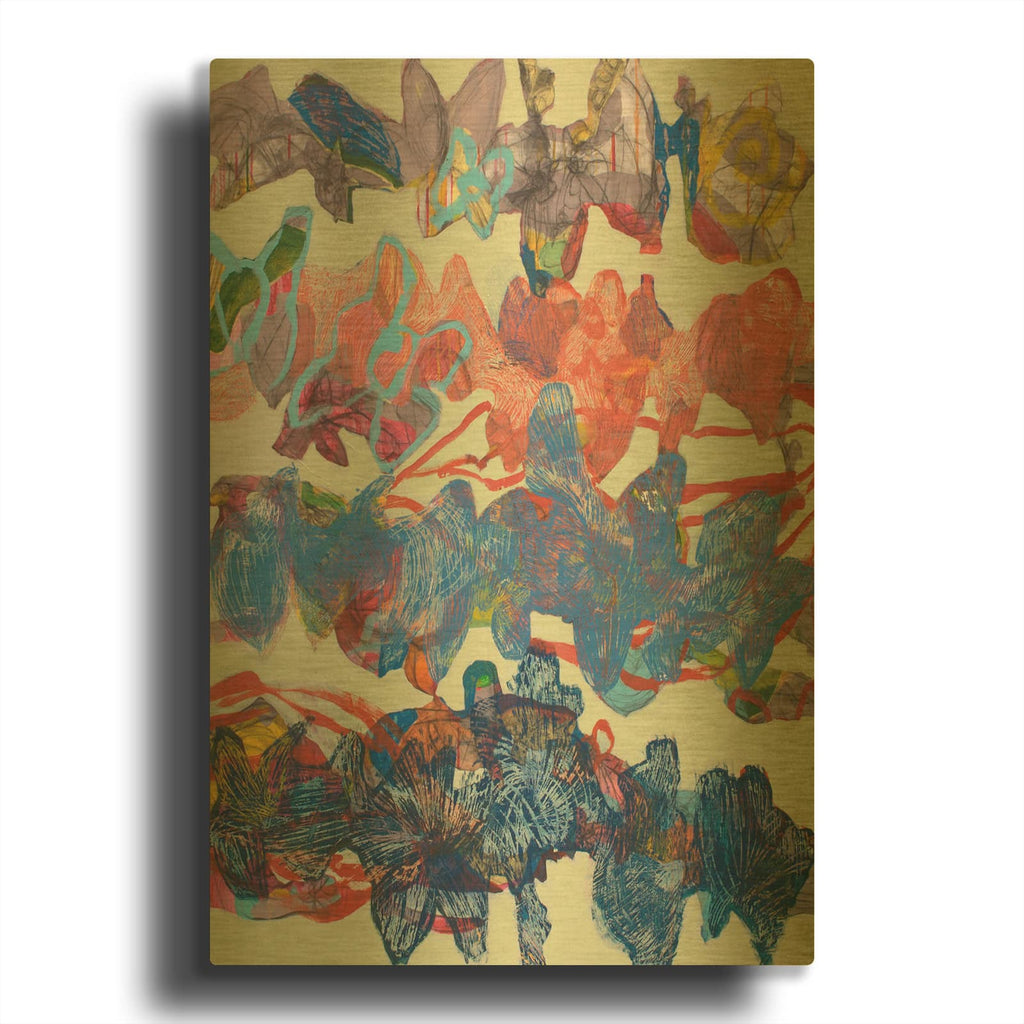 'Flurina' By Sofie Siegmann Gold Metal Wall Art