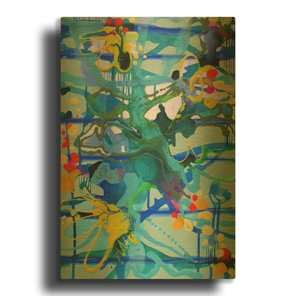 'One Piece' By Sofie Siegmann Gold Metal Wall Art