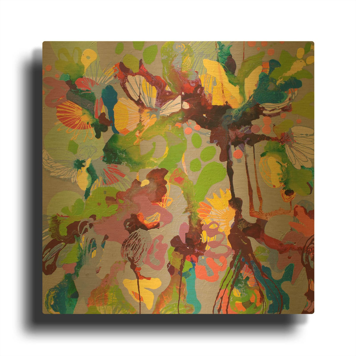 'Windy Days' By Sofie Siegmann Gold Metal Wall Art