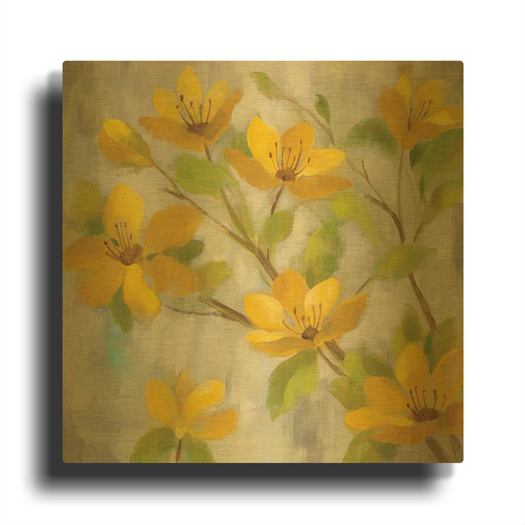 'Golden Bloom I' By Silvia Vassileva Gold Metal Wall Art