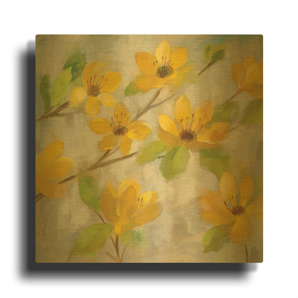 'Golden Bloom II' By Silvia Vassileva Gold Metal Wall Art