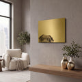 'Pelei' By Susan Sabo Gold Metal Wall Art
