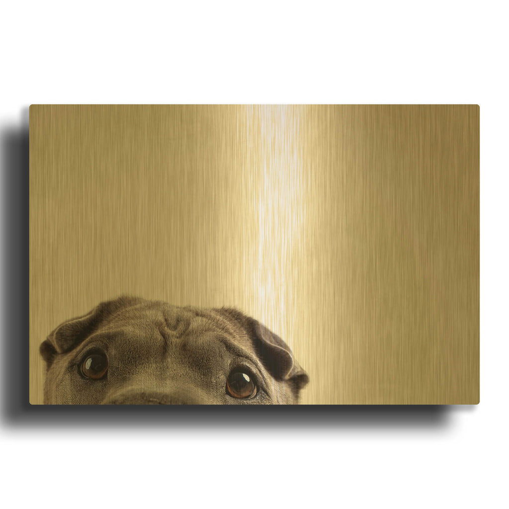 'Pelei' By Susan Sabo Gold Metal Wall Art