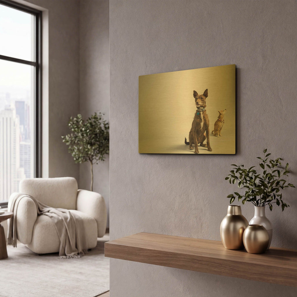 'Nope' By Susan Sabo Gold Metal Wall Art