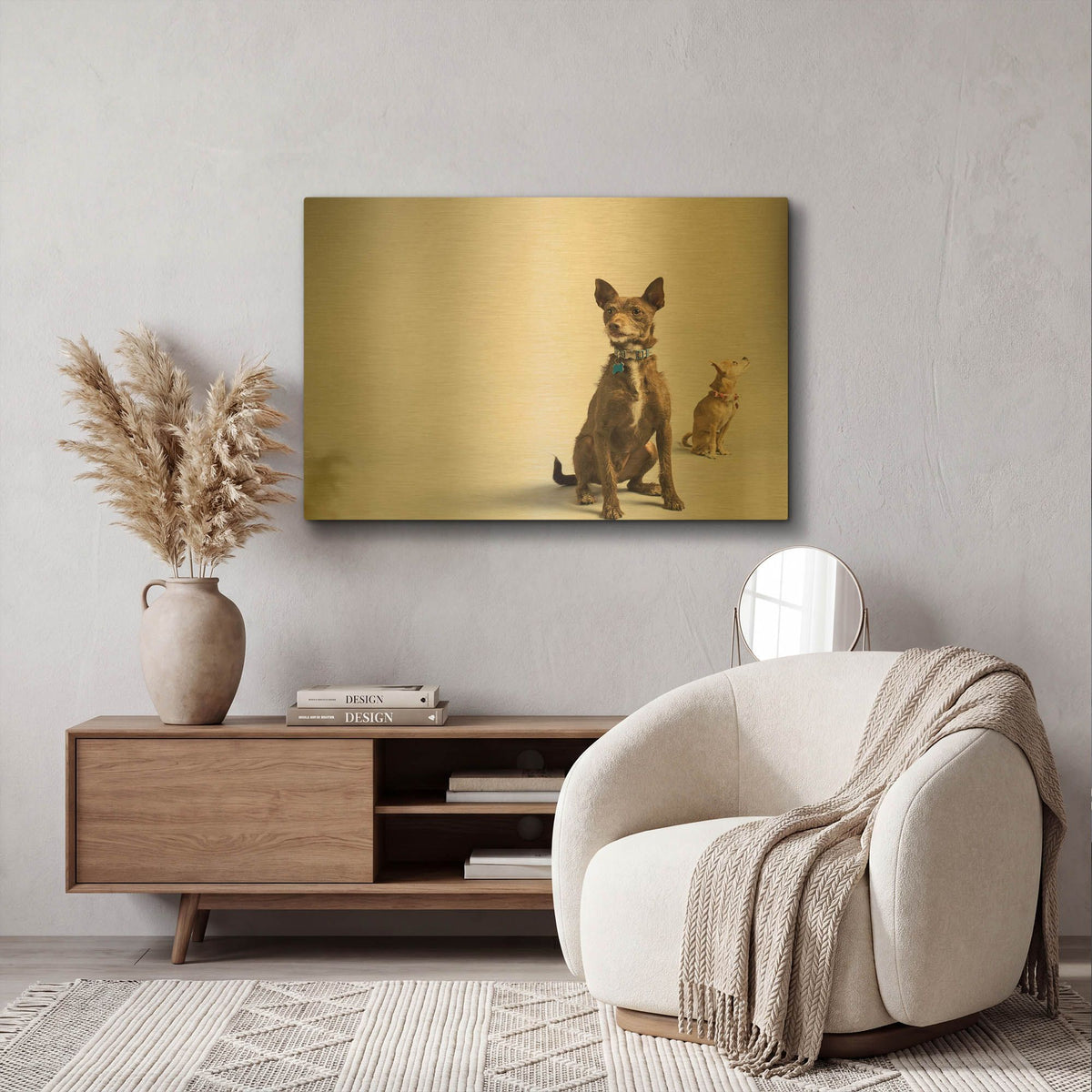 'Nope' By Susan Sabo Gold Metal Wall Art