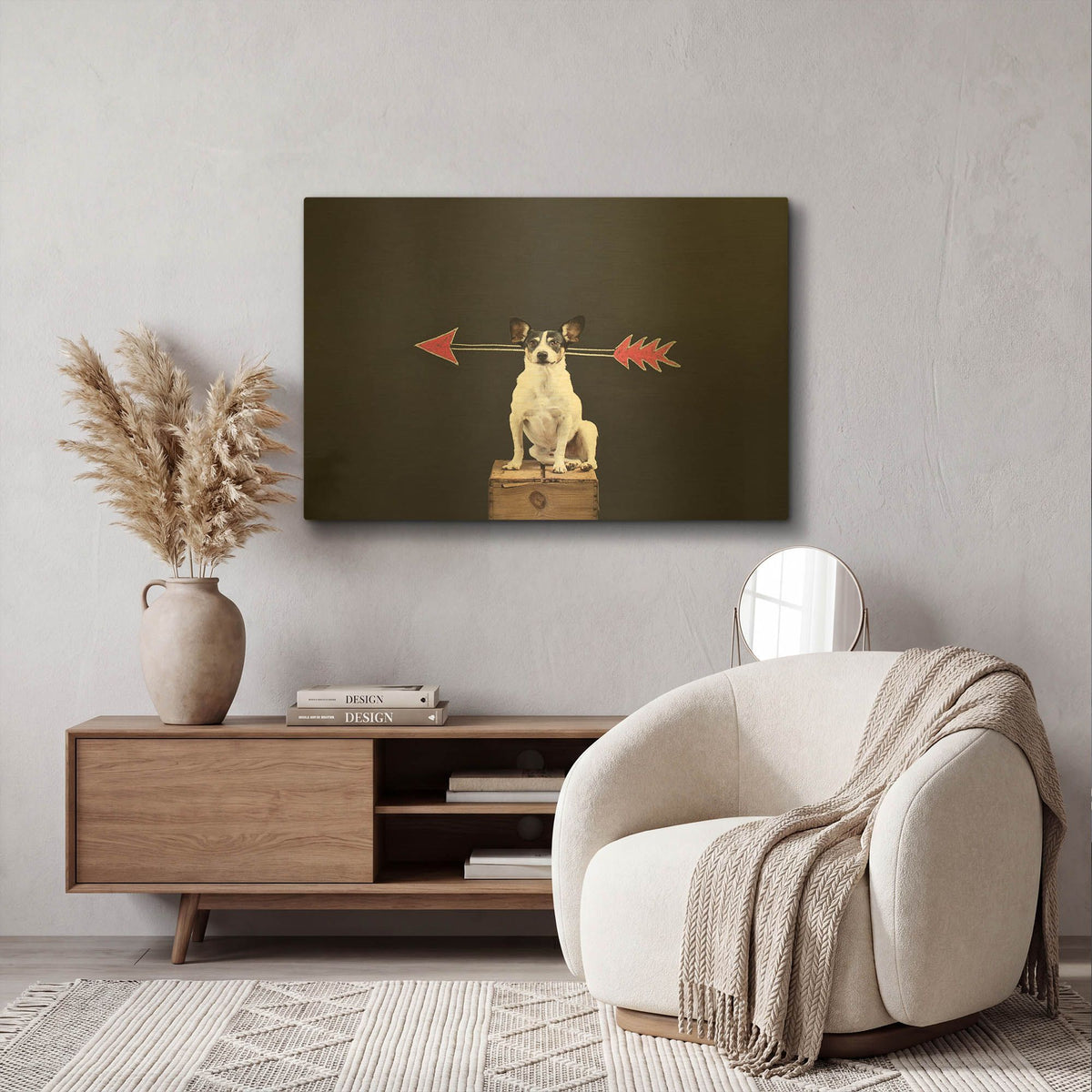 'Prankster' By Susan Sabo Gold Metal Wall Art