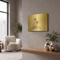 'Mouse & Jack' By Susan Sabo Gold Metal Wall Art