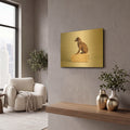 'Side Eye' By Susan Sabo Gold Metal Wall Art