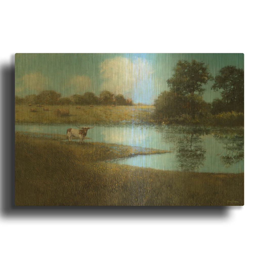 'Follow Your Horizon' By Thomas Stotts Gold Metal Wall Art