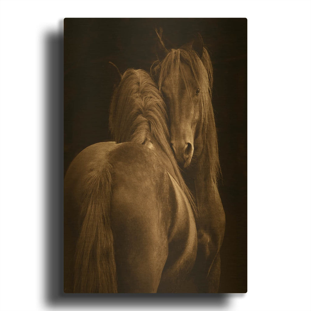 'Tenderness I' By Tony Stromberg Gold Metal Wall Art