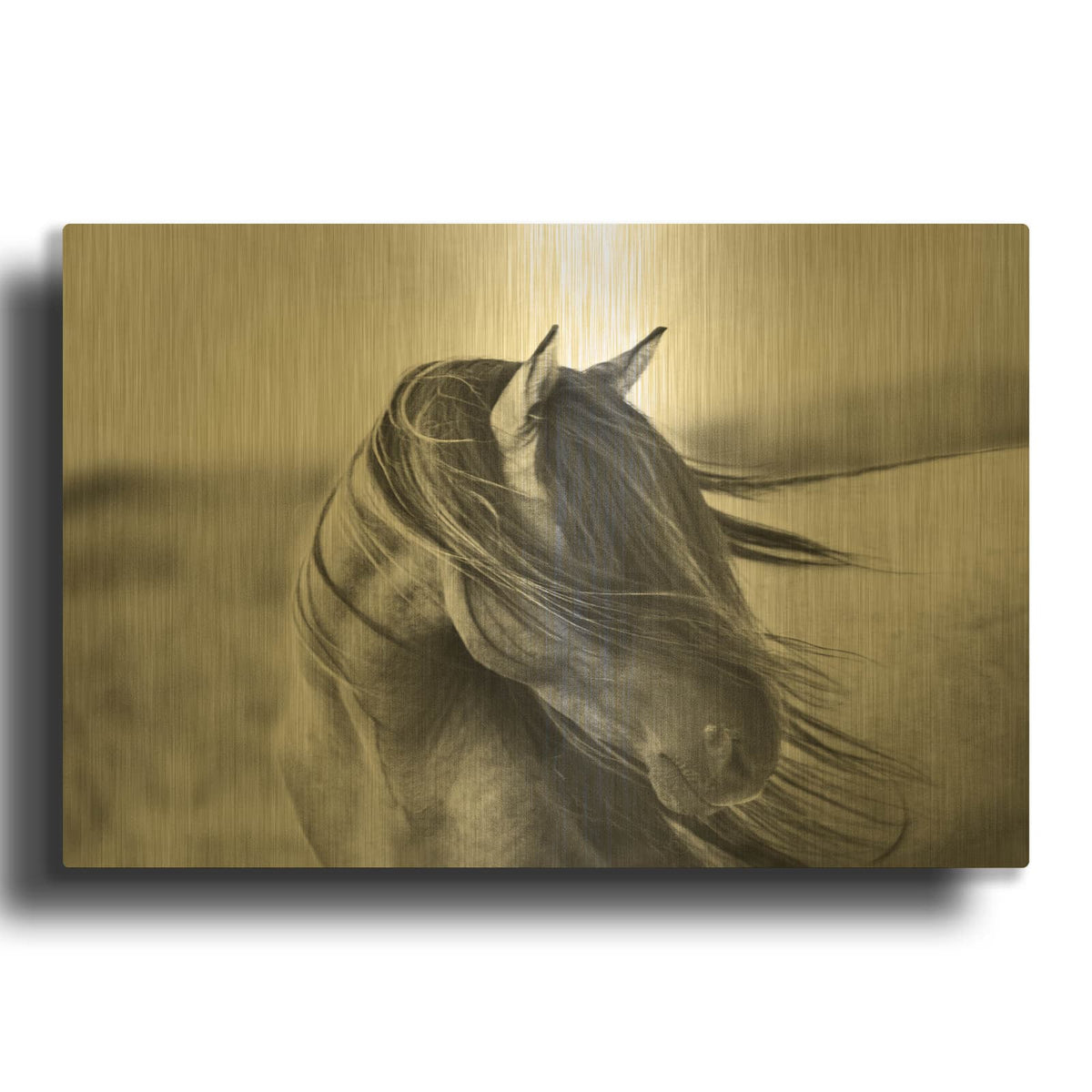 'Fierce Grace' By Tony Stromberg Gold Metal Wall Art