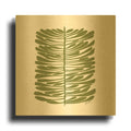 'Hawaiian Pine' By Trish Sierer Gold Metal Wall Art