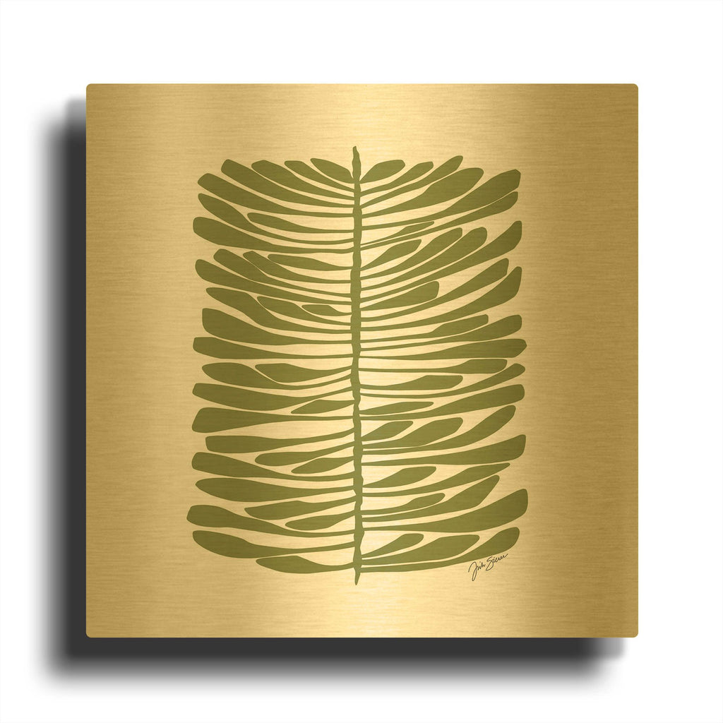 'Hawaiian Pine' By Trish Sierer Gold Metal Wall Art