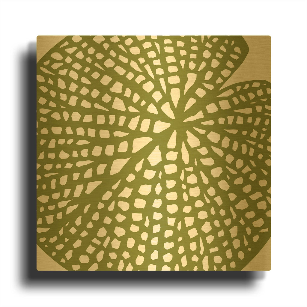'Lilypad' By Trish Sierer Gold Metal Wall Art