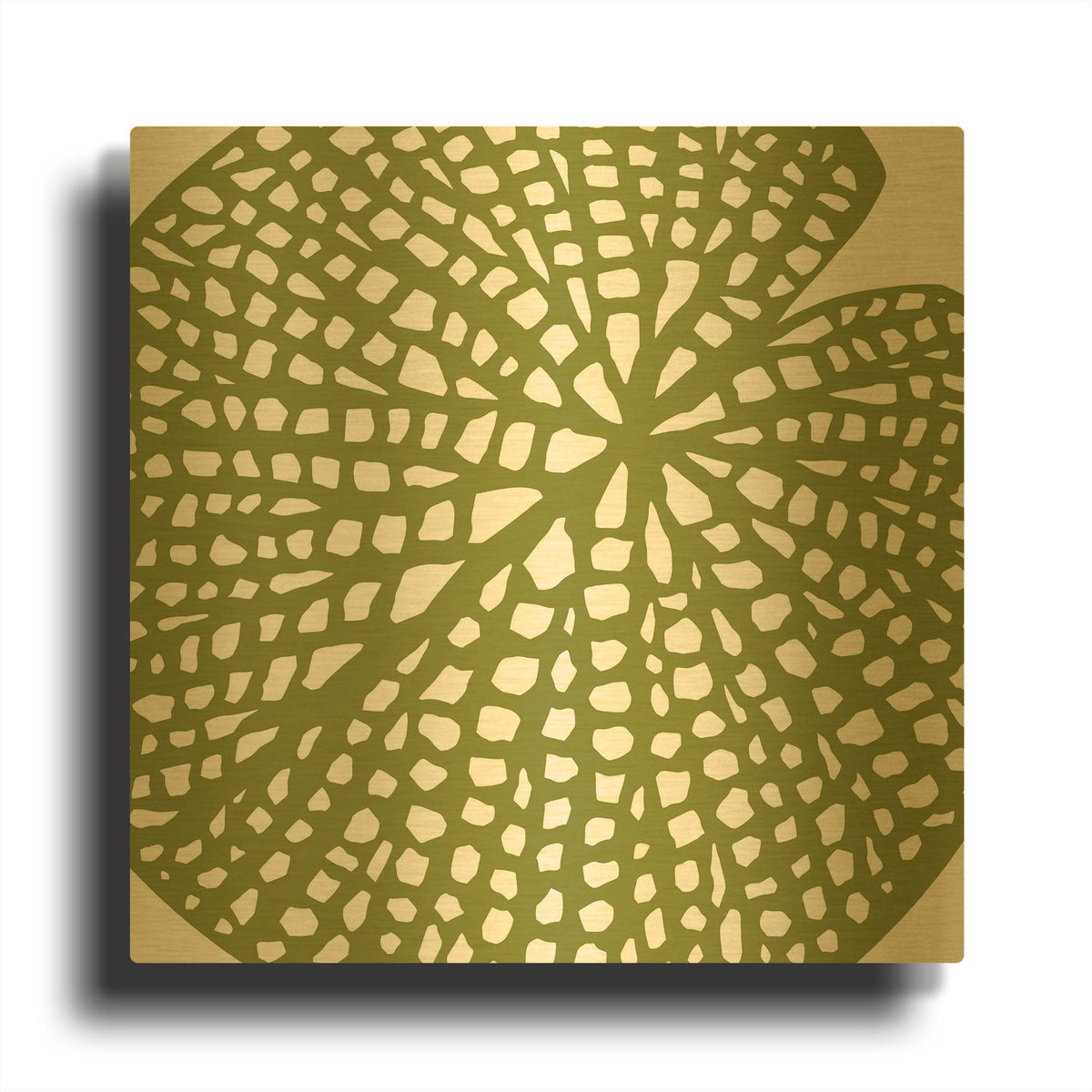 'Lilypad' By Trish Sierer Gold Metal Wall Art