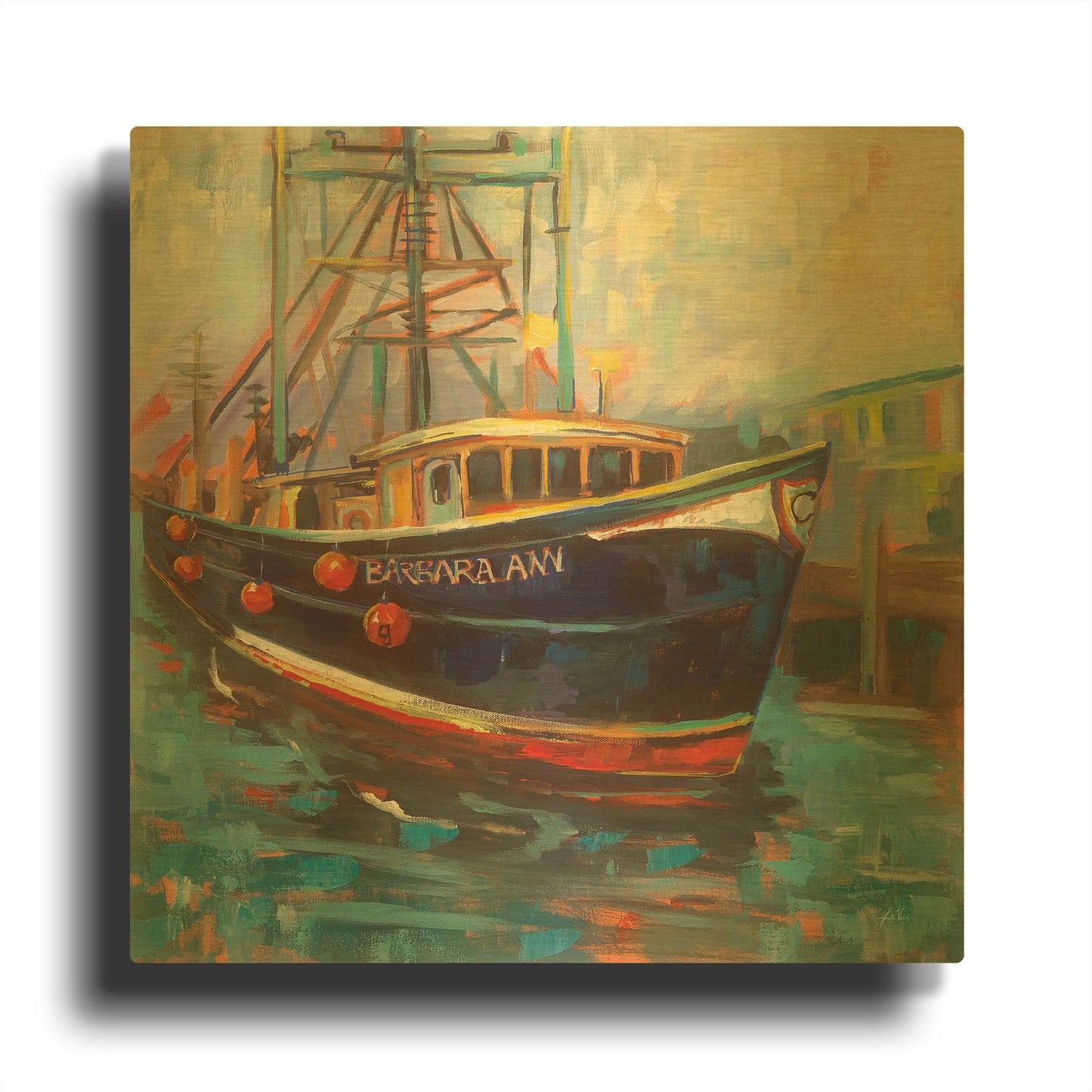 'Barbara Ann' By Jeanette Vertentes Gold Metal Wall Art