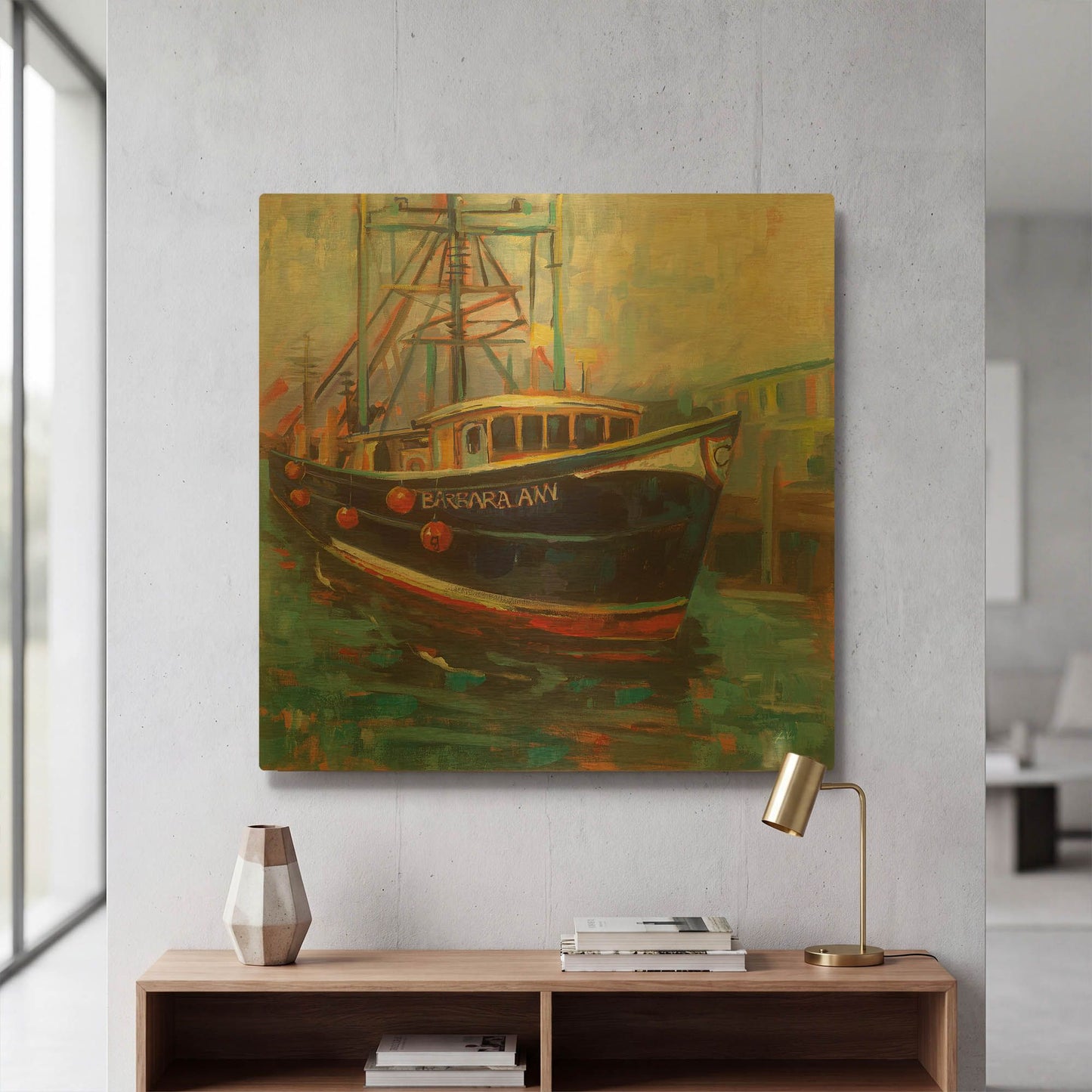 'Barbara Ann' By Jeanette Vertentes Gold Metal Wall Art