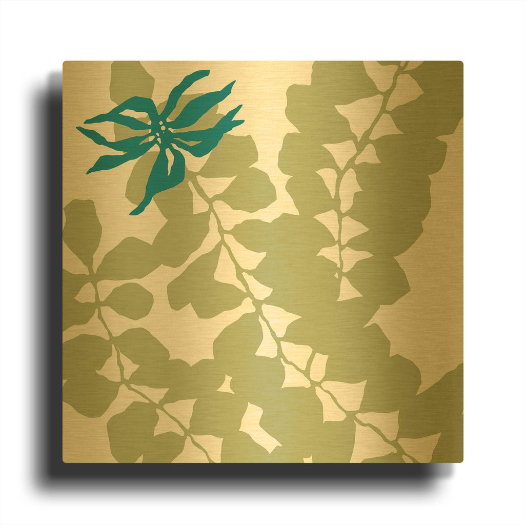 'Silhouette' By Trish Sierer Gold Metal Wall Art