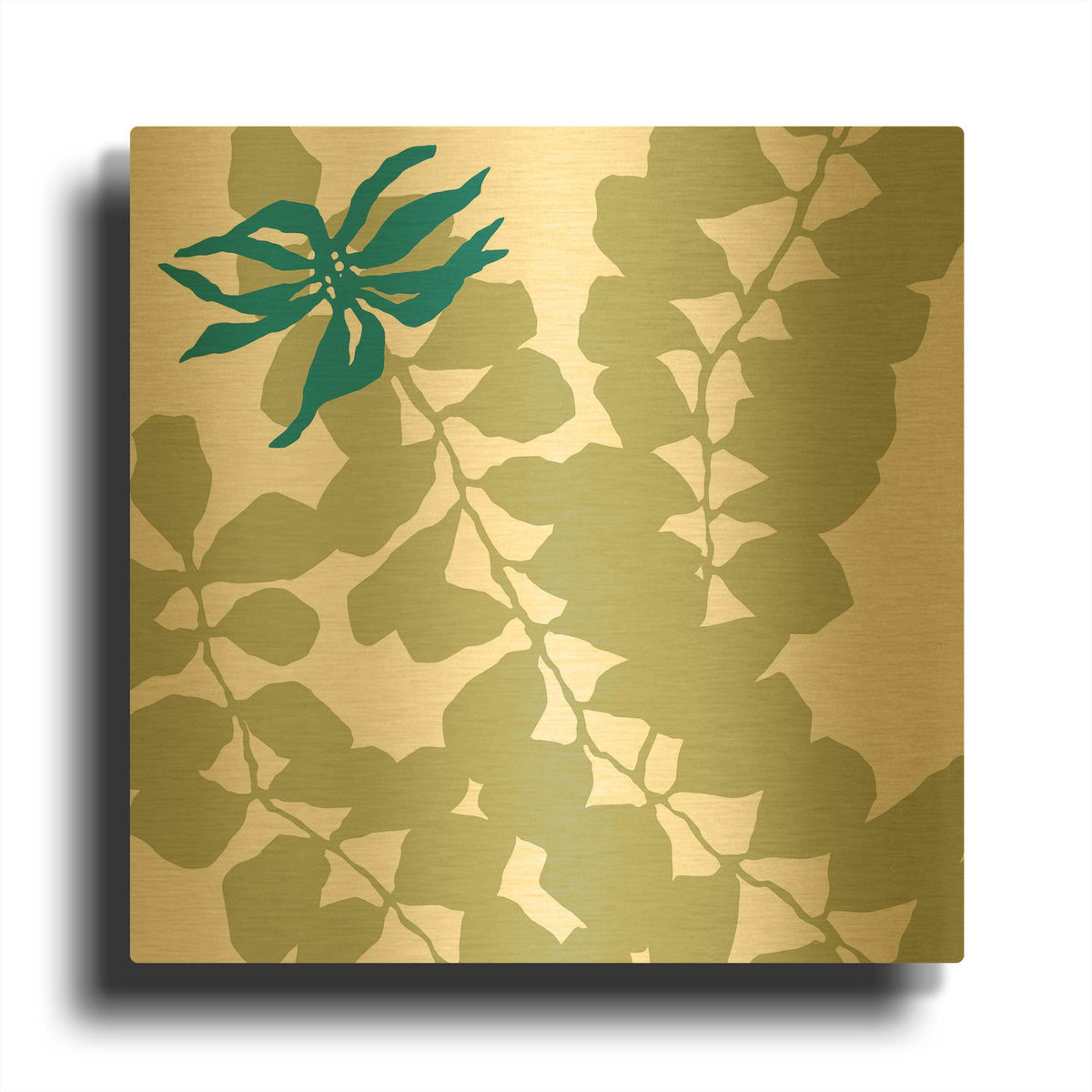 'Silhouette' By Trish Sierer Gold Metal Wall Art