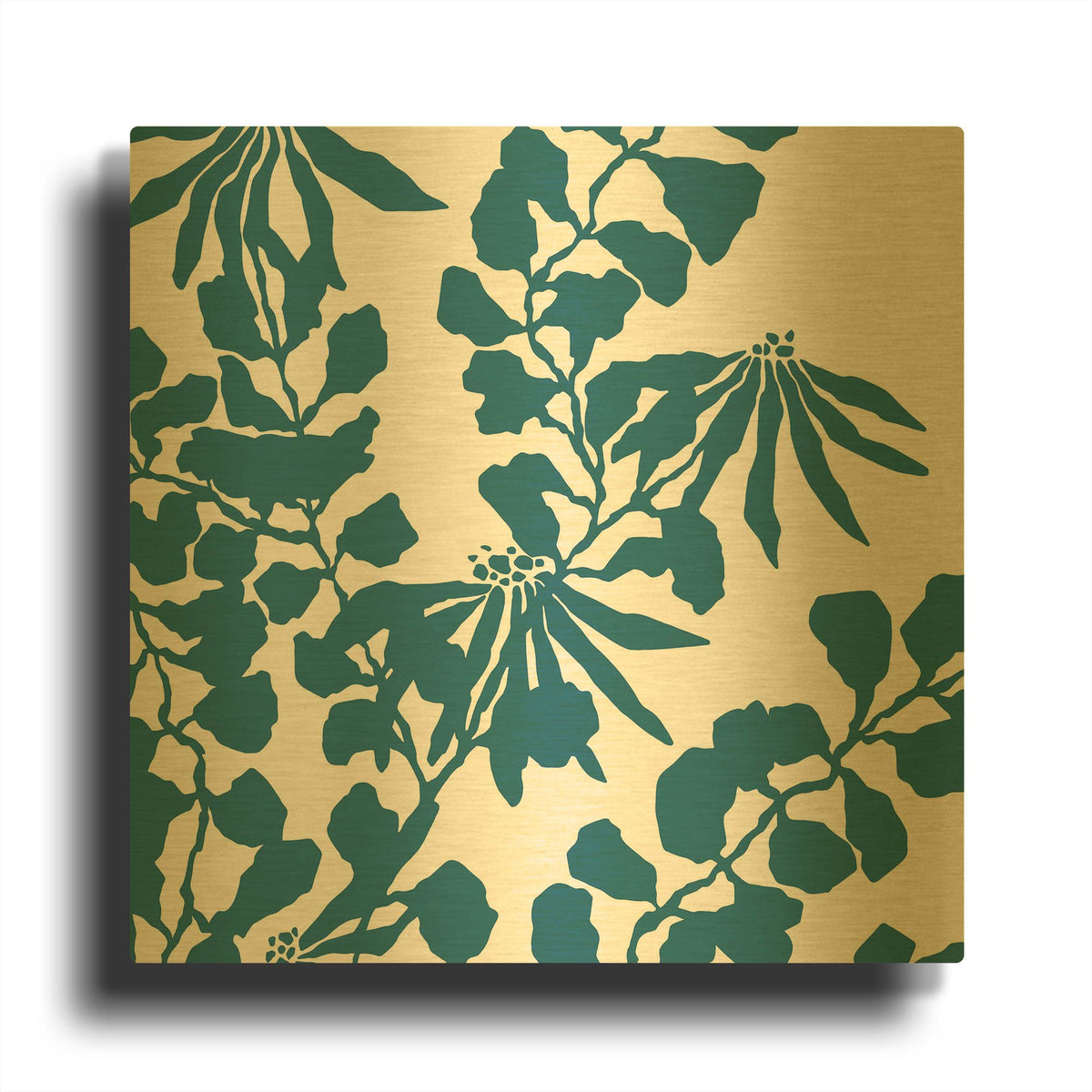 'Trumpetvine' By Trish Sierer Gold Metal Wall Art