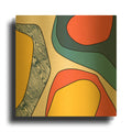 'Wood' By Trish Sierer Gold Metal Wall Art