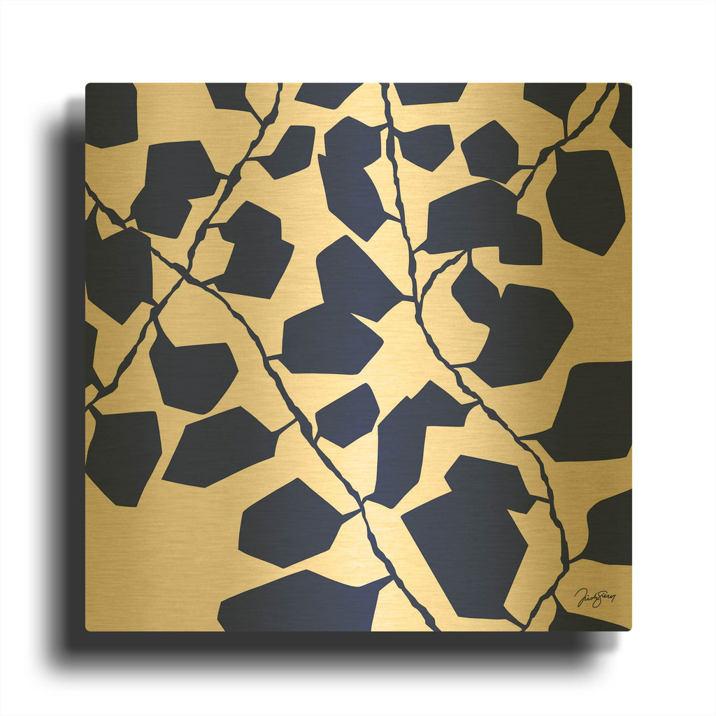 'Night Shade' By Trish Sierer Gold Metal Wall Art