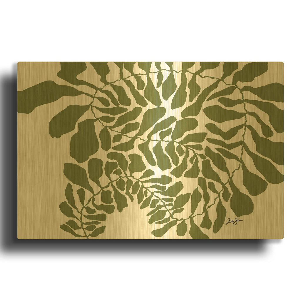 'Spiralina' By Trish Sierer Gold Metal Wall Art