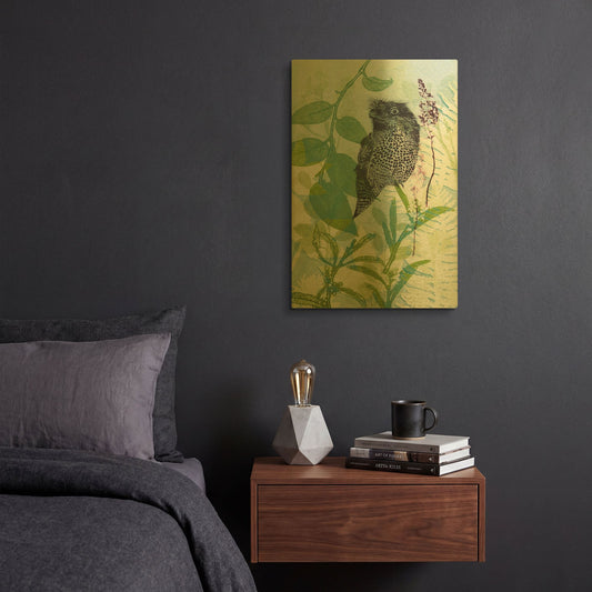 'Hidden In My Garden' By Trudy Rice Gold Metal Wall Art