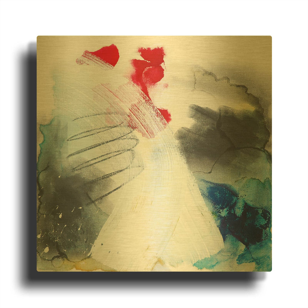 'Windswept' By Valerie Russell Gold Metal Wall Art