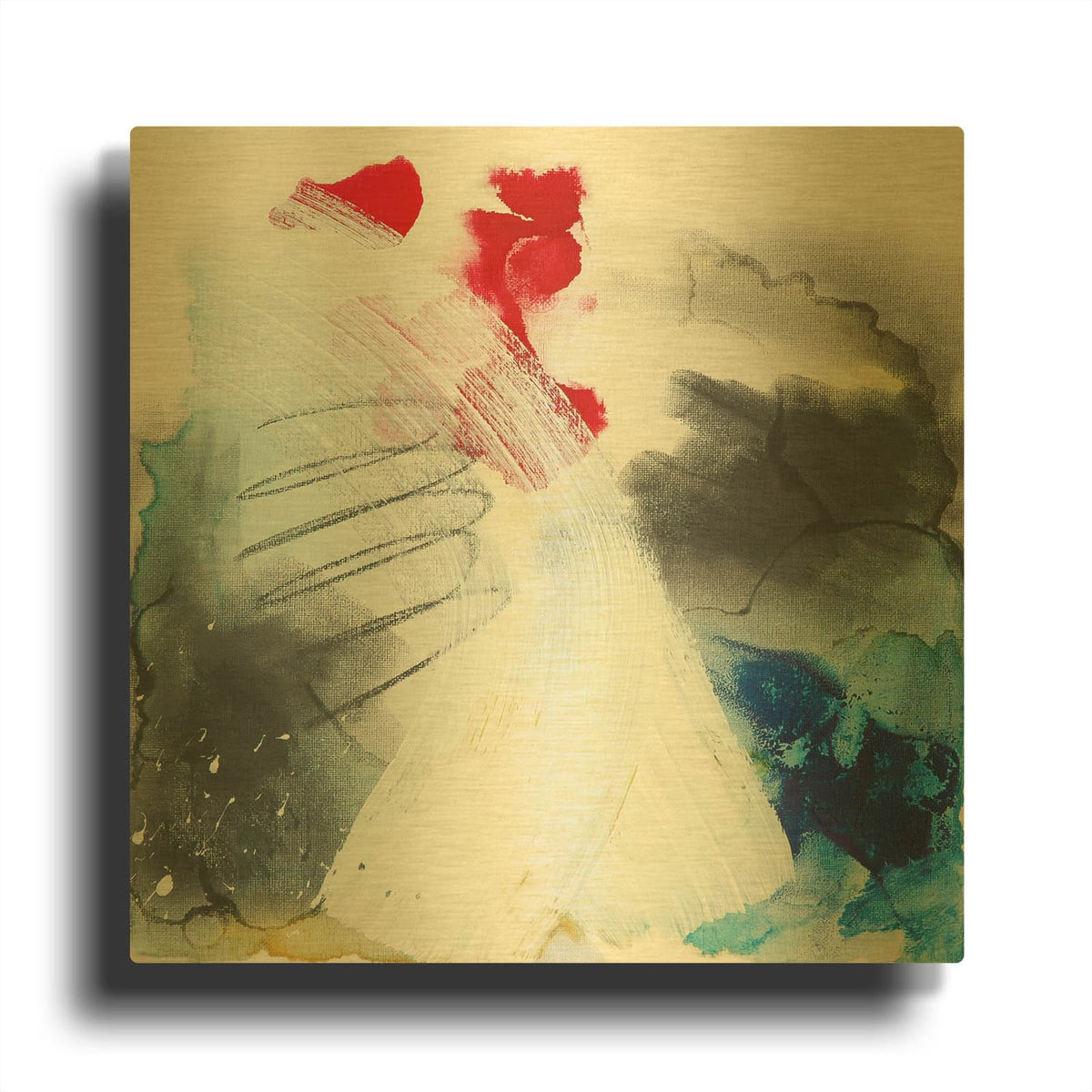 'Windswept' By Valerie Russell Gold Metal Wall Art