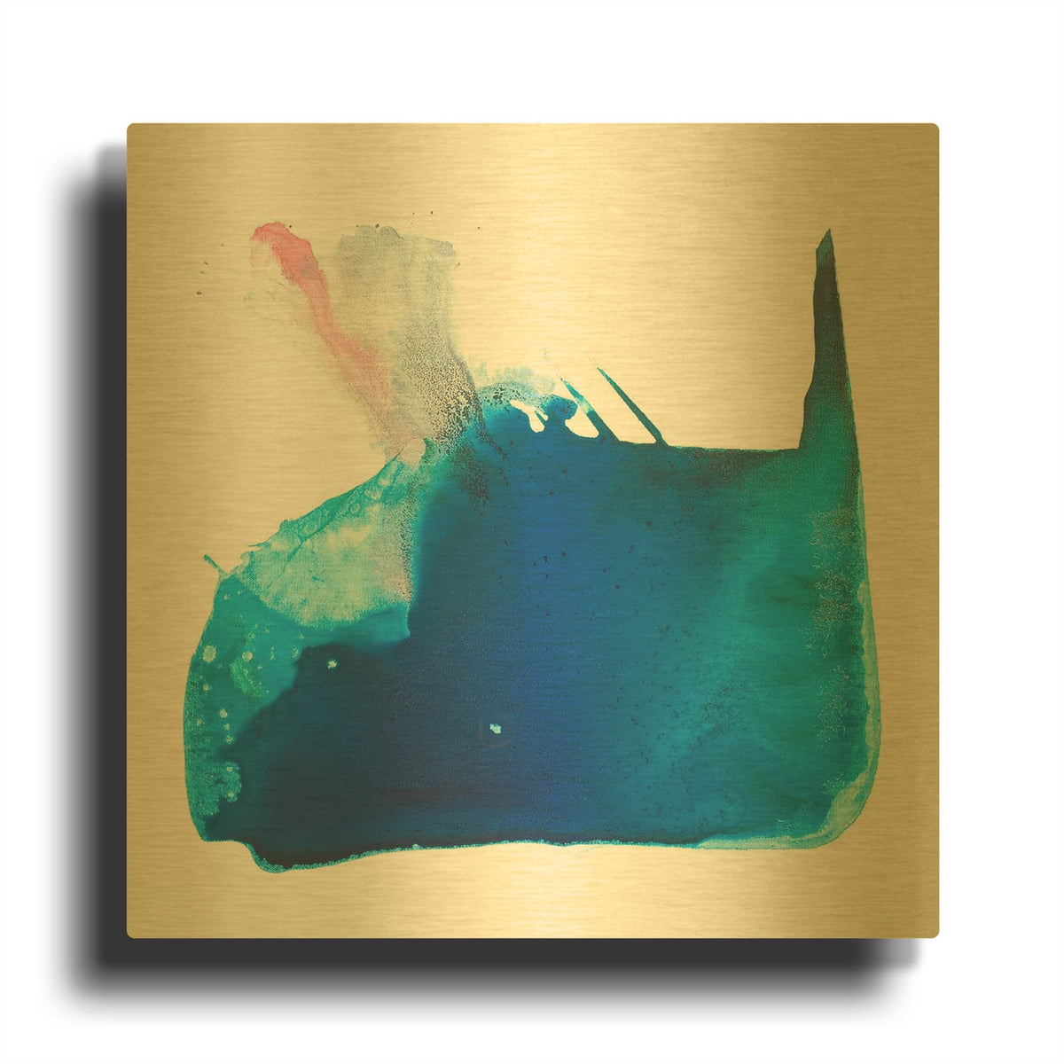 'Blowhole' By Valerie Russell Gold Metal Wall Art