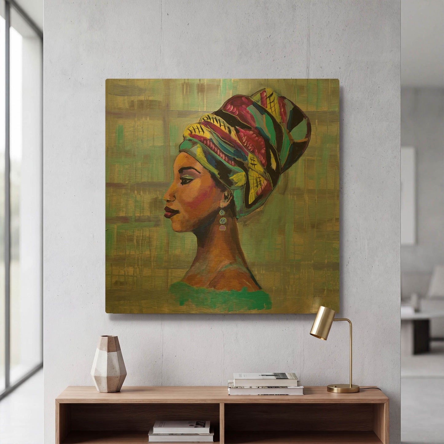 'Fierce' By Jeanette Vertentes Gold Metal Wall Art