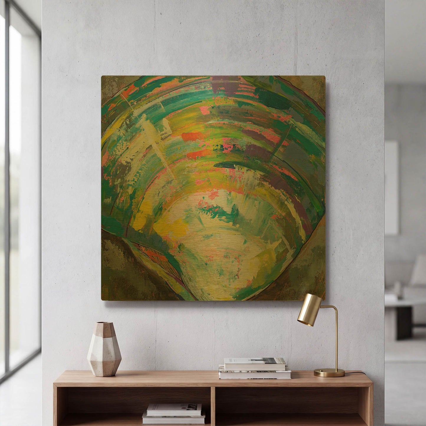 'Lilly Quahog' By Jeanette Vertentes Gold Metal Wall Art