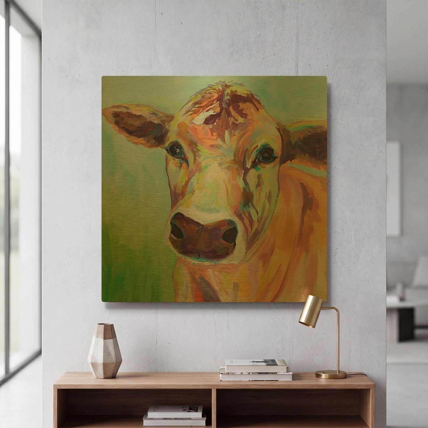 'Brody' By Jeanette Vertentes Gold Metal Wall Art