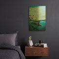 'Cobia Quest' By Dann Spider Warren Gold Metal Wall Art
