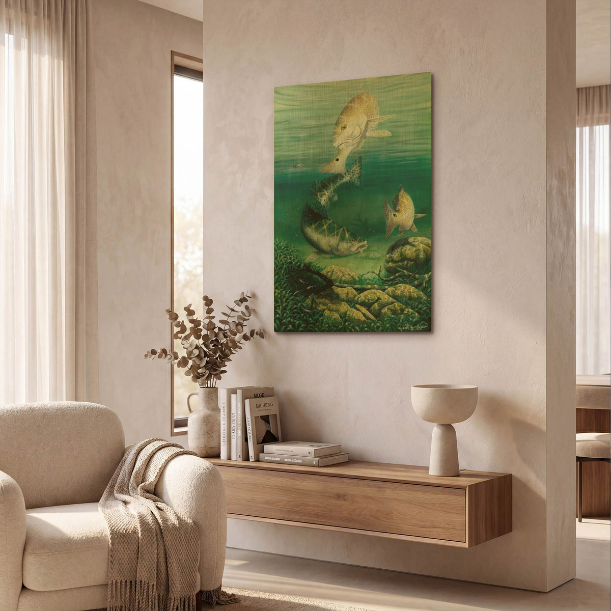 'Competition Among Friends' By Dann Spider Warren Gold Metal Wall Art