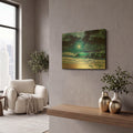 'Enchanted Waters' By Dann Spider Warren Gold Metal Wall Art