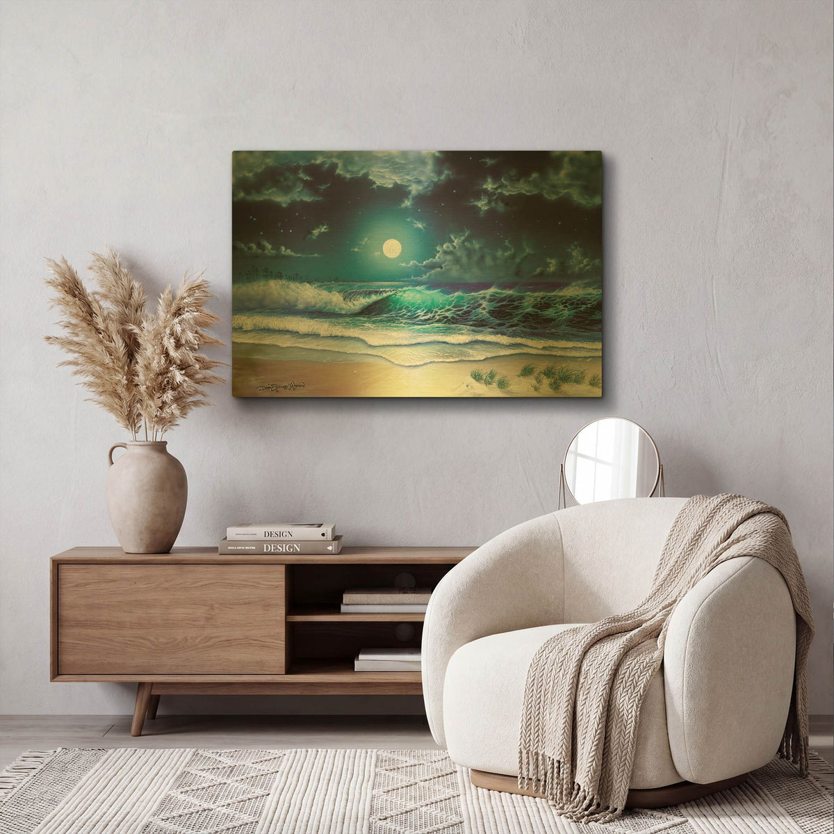 'Enchanted Waters' By Dann Spider Warren Gold Metal Wall Art