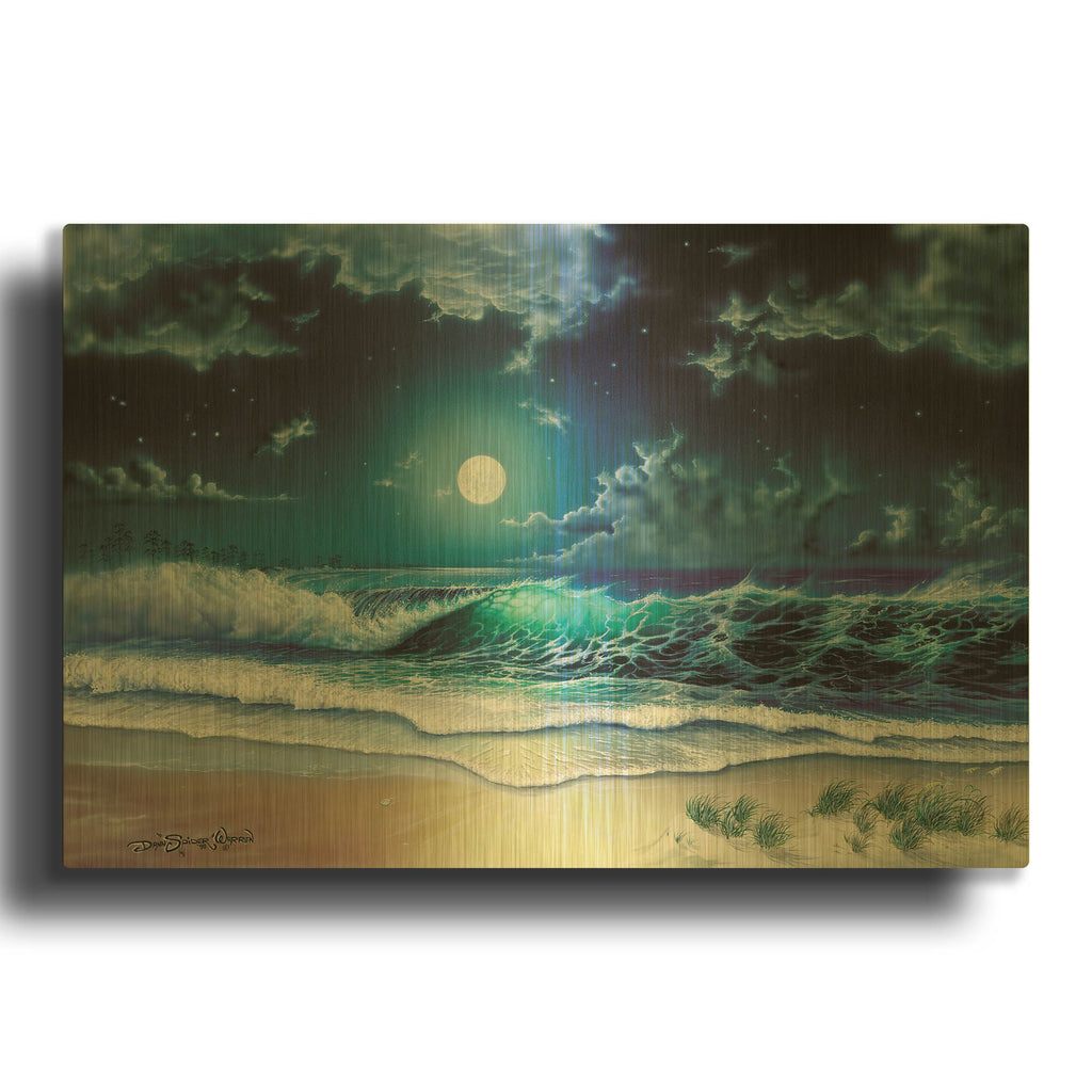 'Enchanted Waters' By Dann Spider Warren Gold Metal Wall Art