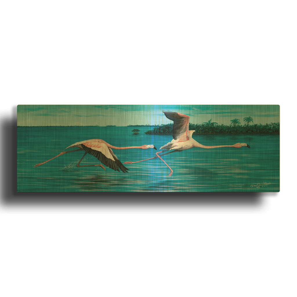 'Fancy Footwork' By Dann Spider Warren Gold Metal Wall Art