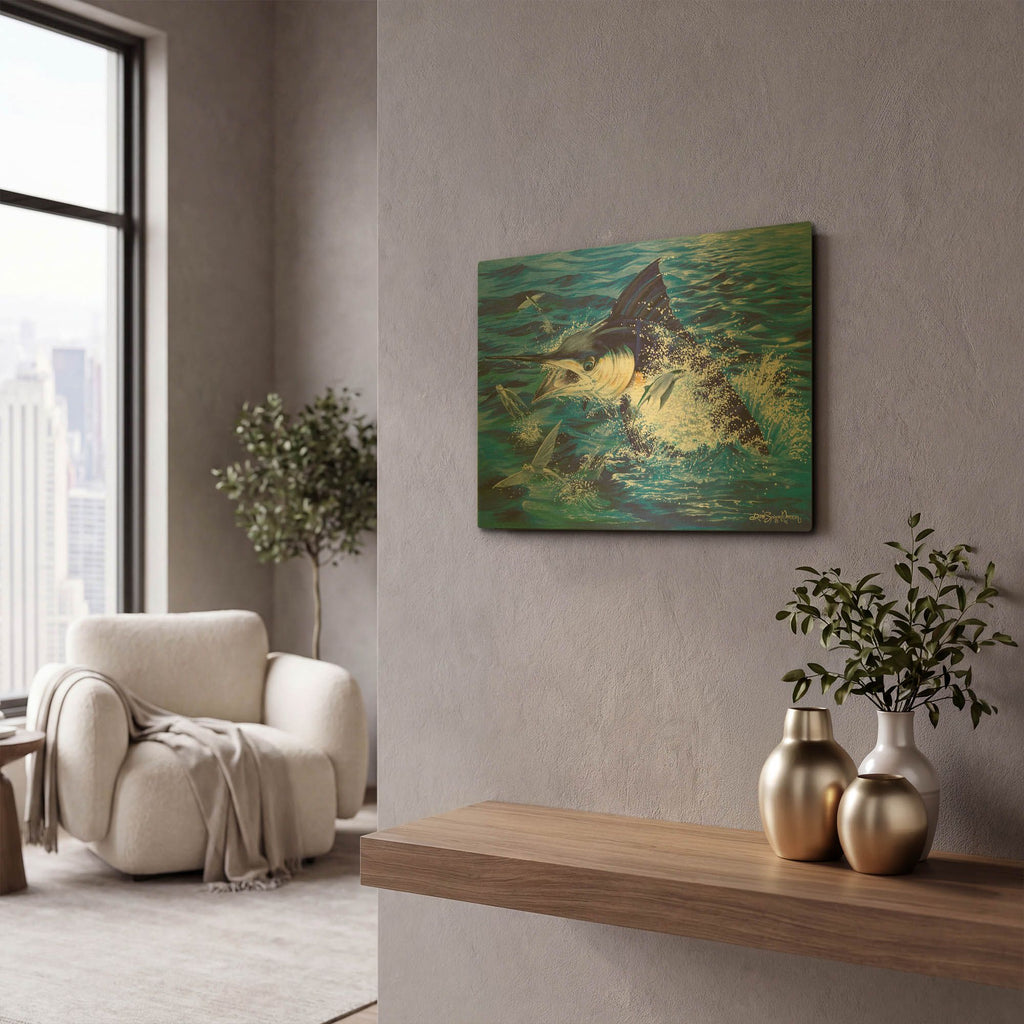 'Fight For Life' By Dann Spider Warren Gold Metal Wall Art